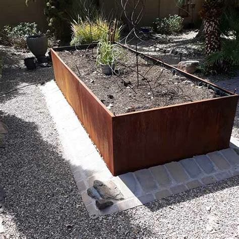 corten steel planter boxes melbourne|rectangular corten steel planters.